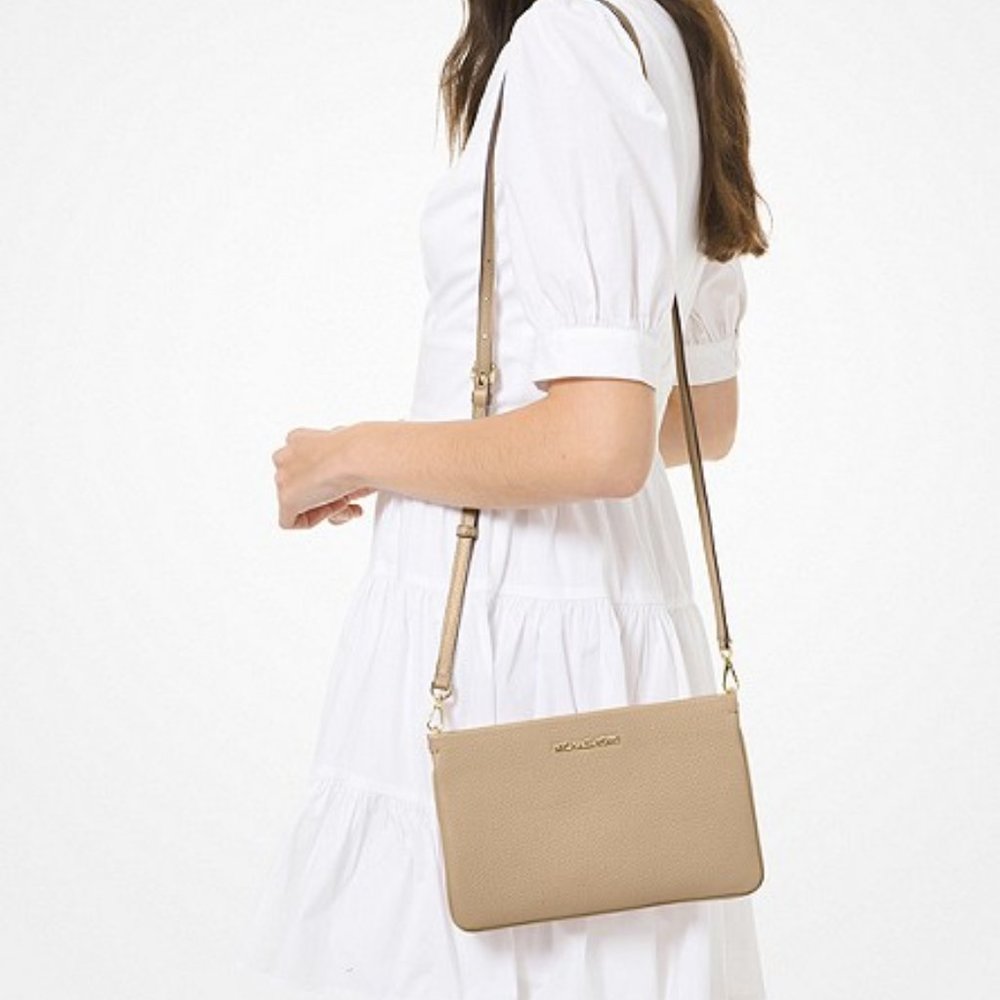 Michael Kors Jet Set Leather Crossbody Bag